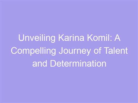  A Journey of Talent and Determination 