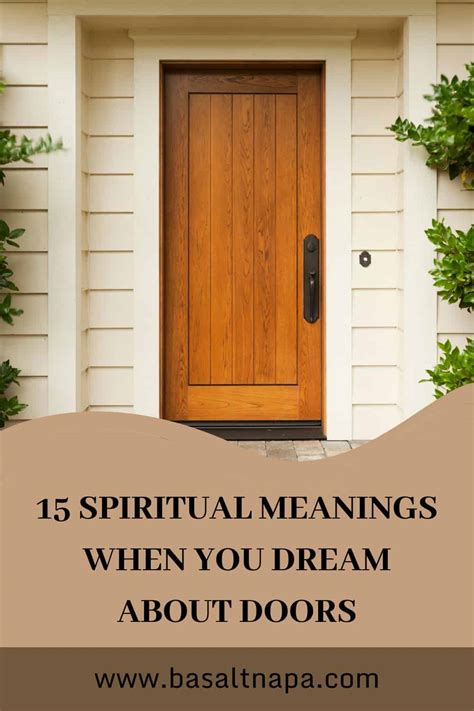  Insights for Deciphering and Comprehending Dreams Surrounding Doorways 