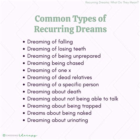  Seeking Professional Guidance for recurring patterns in dreams 