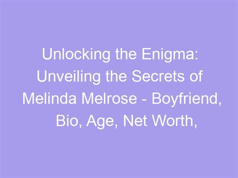  Unveiling the Enigma: Discovering the Secrets of Violet's Height and Figure 
