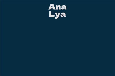 A Glimpse into Ana Lya's Extraordinary Physique