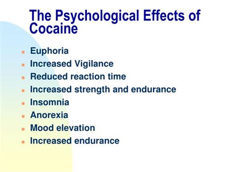 A Glimpse into the Dreamscape: Examining the Psychological Effects of Cocaine