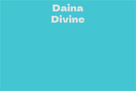 A Multitalented Performer: Daina Divine's Skills and Versatility