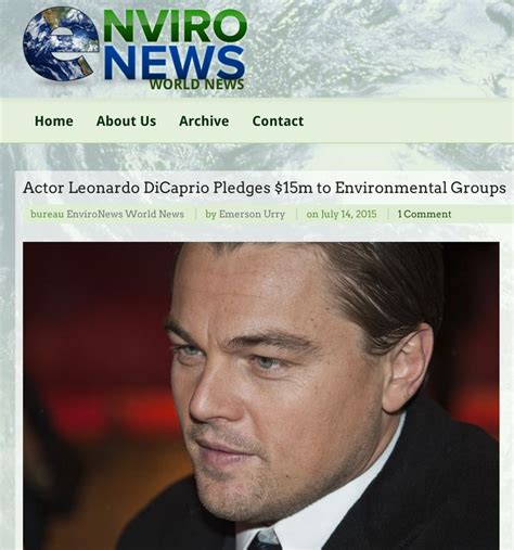 A Passion for the Environment: DiCaprio's Dedication to Conservation