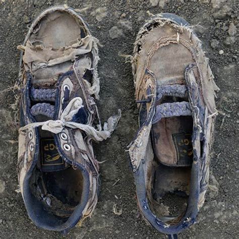 A Tattered Shoe Reflecting the Ravages of Life