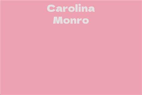 About Carolina Monro