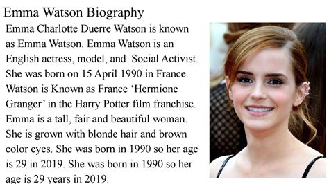 About Emma: Her Age and Personal Journey