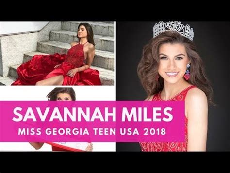 Age and Height of Savannah Miles