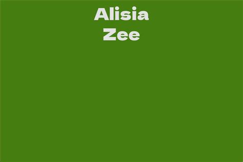 Alisia Zee: An Inspiration for Emerging Artists