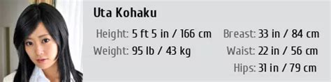 An Insight into Uta Kohaku's Height and Body Measurements