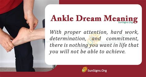 Analyzing the Ankle as a Symbolic Element in Dream Analysis