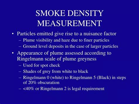 Analyzing the Color and Density of the Smoke