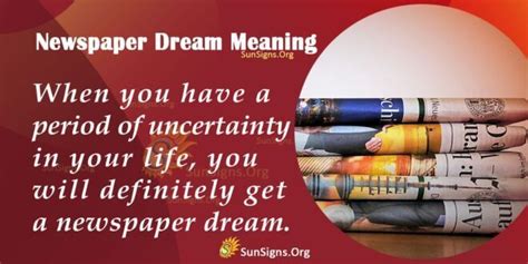 Analyzing the Content of Newspapers in Dream Interpretation