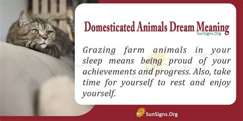 Analyzing the Psychological Perspective on Dreaming about Domesticated Animals