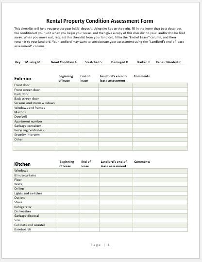 Assessing the Condition and Amenities of the Property