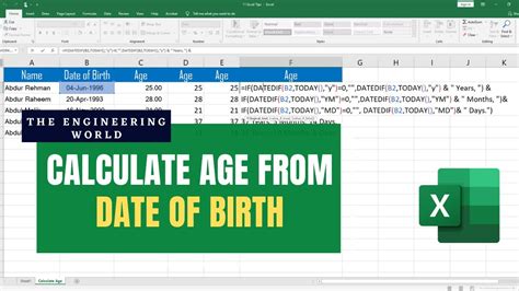 Birthdate and Age Calculation