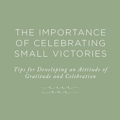 Celebrating Small Victories: The Significance of Milestones