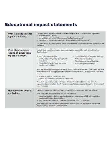 Considering the Impact on Academic and Professional Development