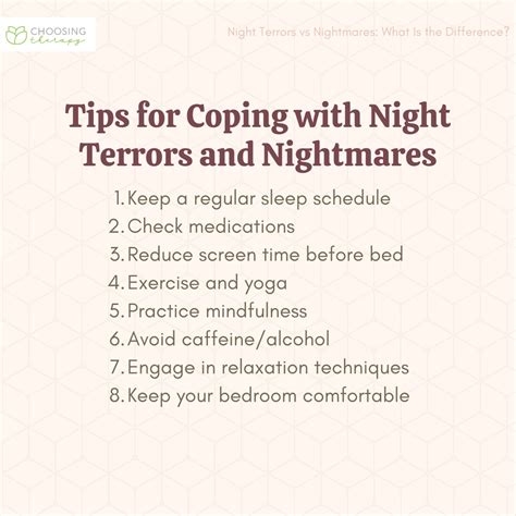 Coping Strategies: Managing Nightmares and Fearful Dream Images