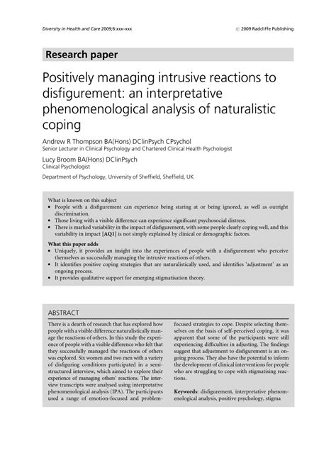 Coping Strategies for Managing the Intrusive Nature of Skin Thread Extraction Experiences