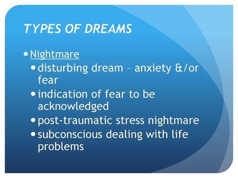 Coping with Anxiety and Fear after Experiencing a Disturbing Dream