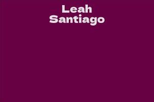 Counting the Digits: Leah Santiago's Financial Worth Revealed