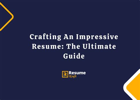 Craft an impressive résumé