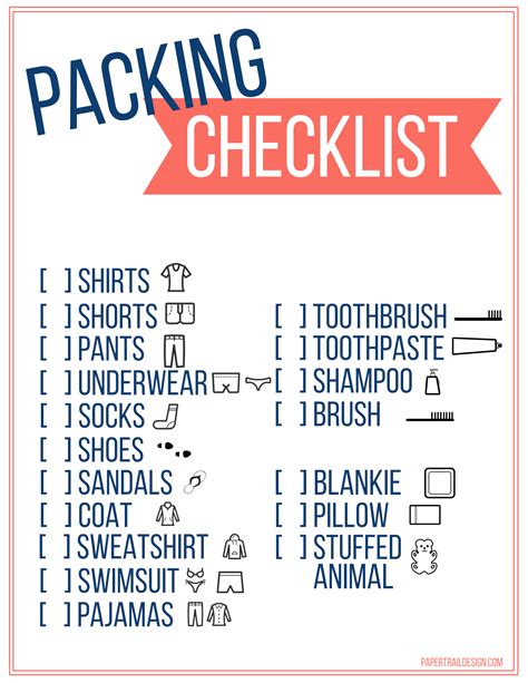 Create a Packing Checklist to Keep Track of Essentials