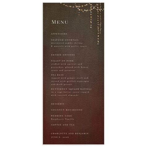 Creating a Mouthwatering Menu for Your Enchanting Evening