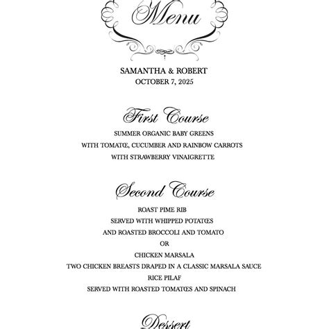 Creating an Impressive Wedding Menu in a Short Time Frame