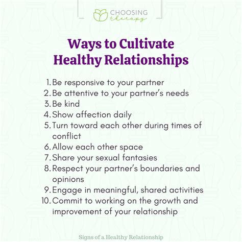 Cultivating a Healthy and Balanced Relationship