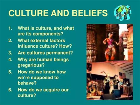 Cultural Meanings and Beliefs