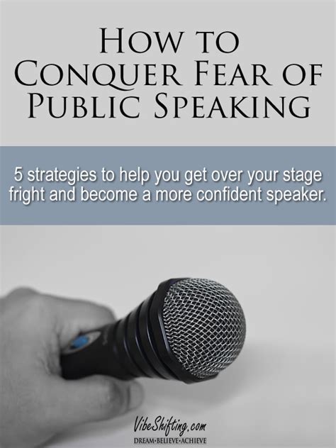 Dare to Dream: Conquering the Fear of Public Speaking