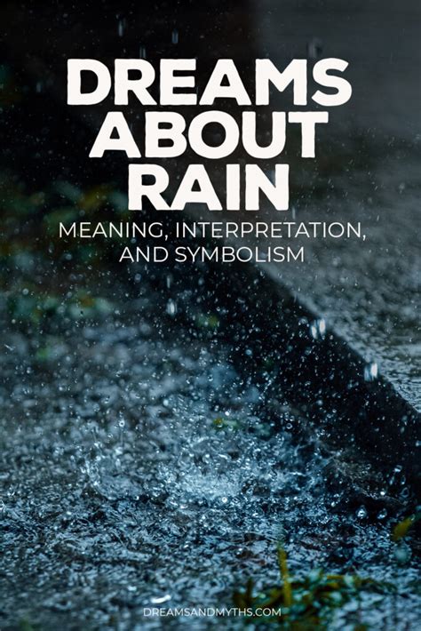 Decoding Varied Rain-related Dream Patterns