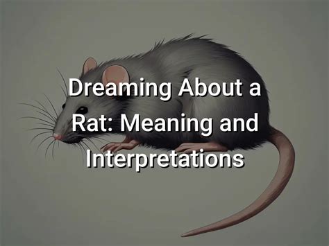 Decoding the Enigmatic Rat's Sprint: Possible Interpretations and Meanings