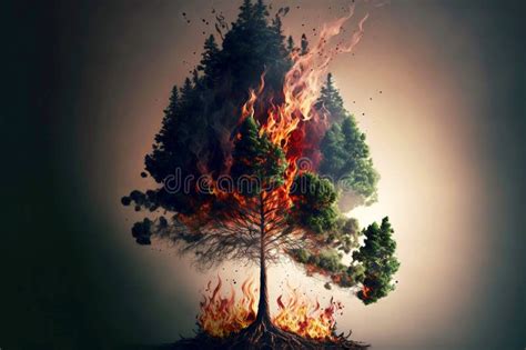 Decoding the Fiery Vision: Understanding the Significance of a Tree Engulfed in Flames