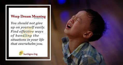 Decoding the Message: Understanding the Meaning of Dreams about a Weeping Nephew