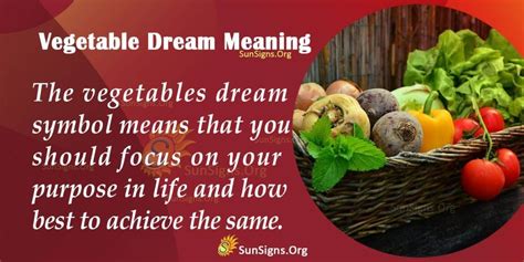 Decoding the Significance: Exploring the Symbolism of Dreaming About Receiving Vegetables