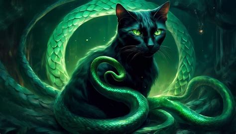 Decoding the Significance of a Ferocious Feline Feasting on a Serpent in Dream Interpretation