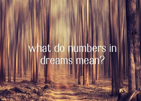 Decoding the Symbolic Meaning of Numbers in Dreams: Exploring the Infinite Spectrum