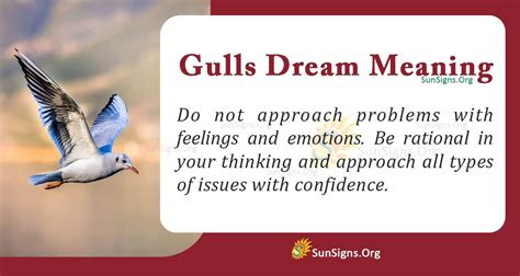 Decoding the Symbolic Significance of Gulls in Dreams