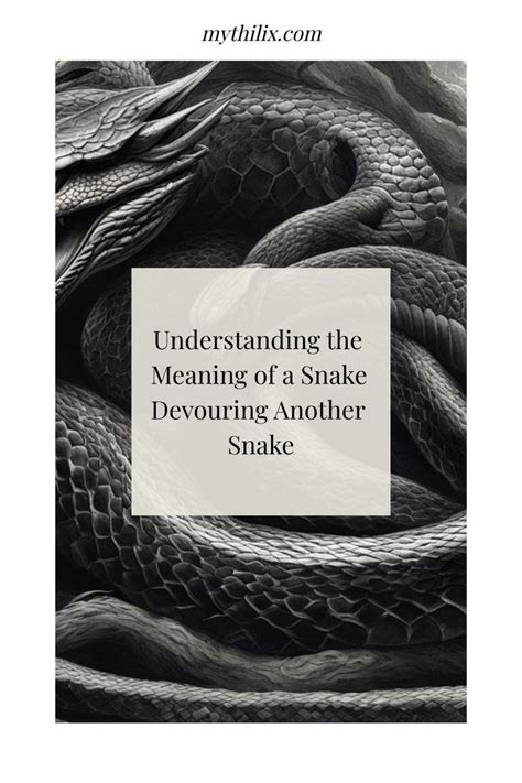 Decoding the Symbolism: Unraveling the Significance of the Serpent Devouring the Reptile