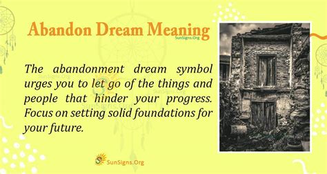 Decoding the Symbolism of Being Abandoned in a Dream