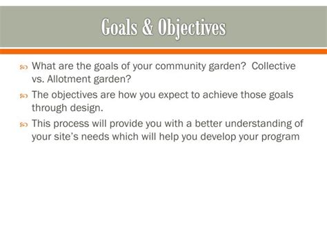 Determine Your Garden Objectives