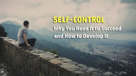 Developing Self-Control: The Key to Becoming a Champion