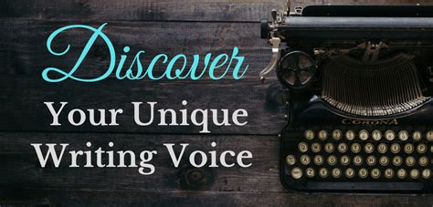 Discover Your Unique Writing Voice