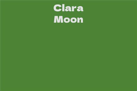 Discovering Clara Moon's Wealth