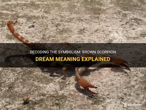 Diving into the Depths: Decoding the Symbolism of an Intimidating Scorpion