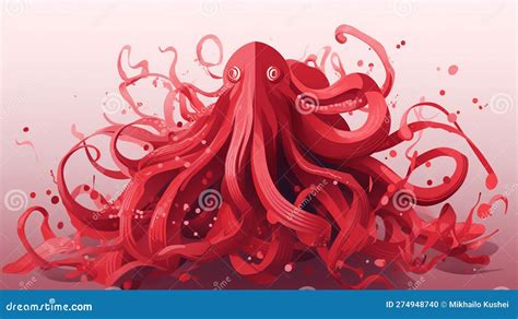 Diving into the Depths: Unraveling the Symbolism of a Crimson Cephalopod