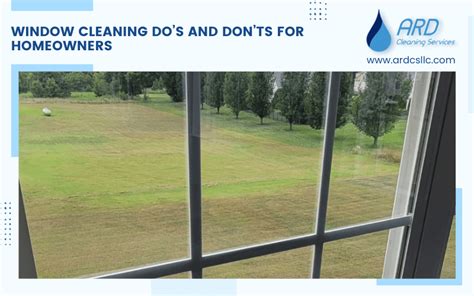 Do's and Don'ts for Window Cleaning: Achieve a Flawless Perspective